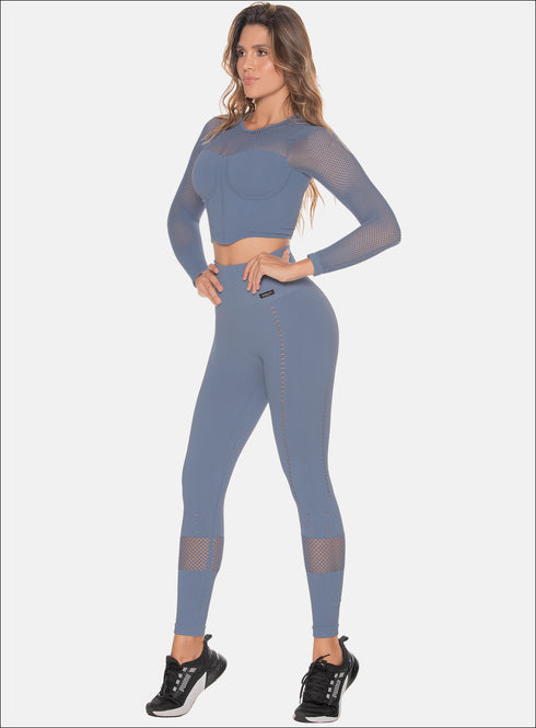 Leggins Deportivo Sin Costuras Babalú® Azul Unitalla 109913